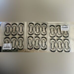 4 packets Black Shower Curtain Hooks